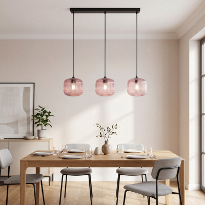 Design fönsterlampa rosa, Charlois