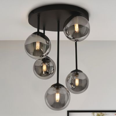 Design taklampa grå, Stacy