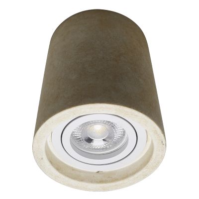 Betong utanpåliggande spotlight beige, Marcella