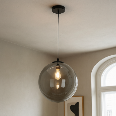 Design fönsterlampa svart, Dolf