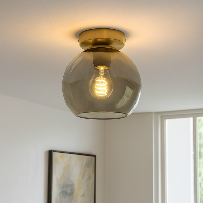 Design taklampa grå, Giada