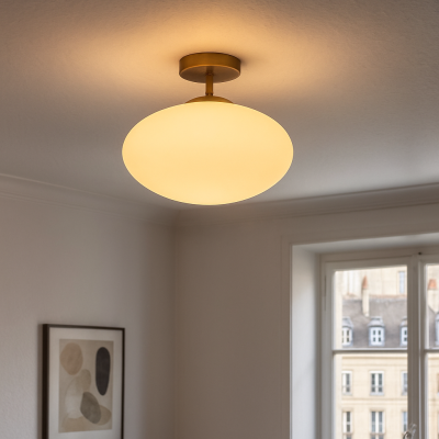 Design taklampa vit, Kimi