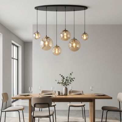 Design fönsterlampa bärnstensfärgad, Dolf