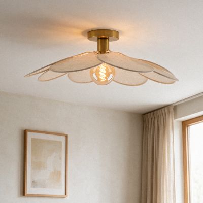 Japandi taklampa beige, Nena