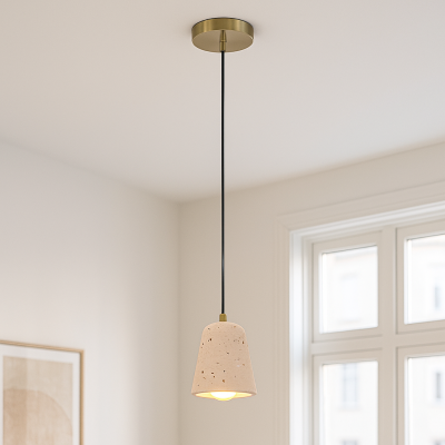 Marmor fönsterlampa beige, Claes