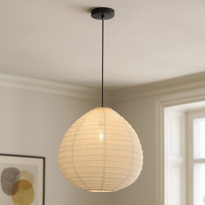 Rustik fönsterlampa beige, Leila