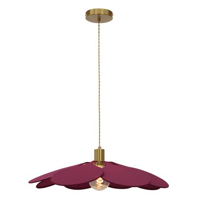 Rustik fönsterlampa bordeauxröd, Nena