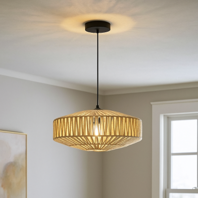 Rustik fönsterlampa brun, Selena