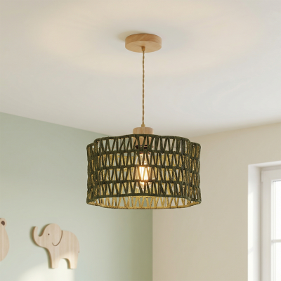 Rustik fönsterlampa grön, Mickey