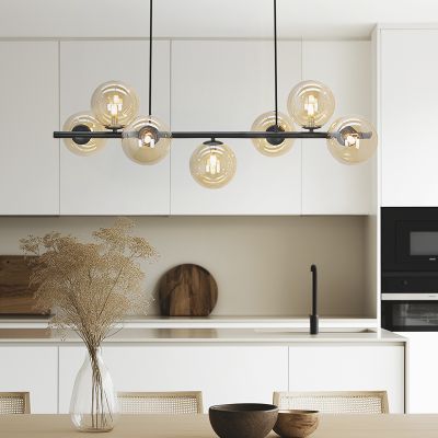 Design fönsterlampa bärnstensfärgad, Remo