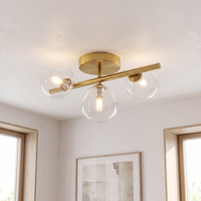 Design taklampa transparent, Remo