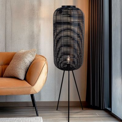 Industri golvlampa svart, Pinar, med brytare