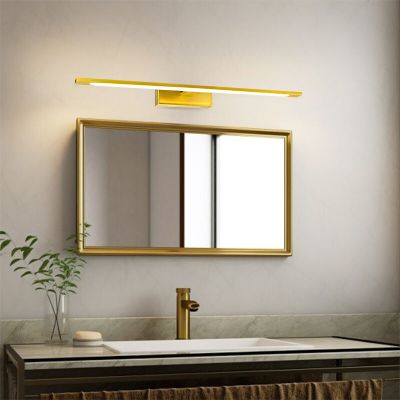 Modern spegelbelysning guld, Steffy, 8W, 3000K LED, IP44