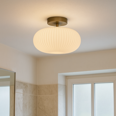 Design taklampa badrum vit, Elliot, IP44