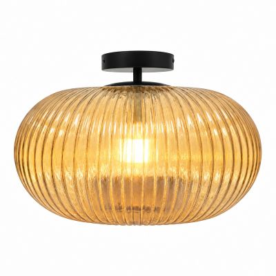 Design taklampa badrum bärnstensfärgad, Elliot, IP44