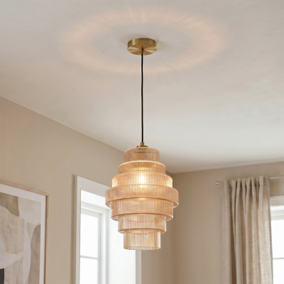 Retro fönsterlampa bärnstensfärgad, Paris