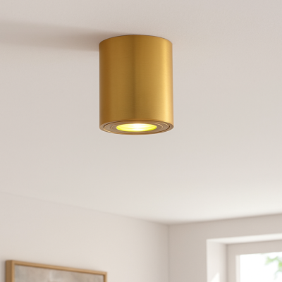 Metall utanpåliggande spotlight mässing, Alion, IP44