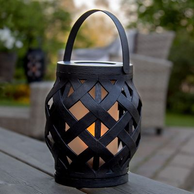 Plast bordslampa utomhus svart, Alkan, 0,15W, 3000K LED, IP44