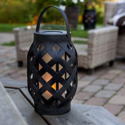 Plast bordslampa utomhus svart, Alkan, 0,15W, 3000K LED, IP44