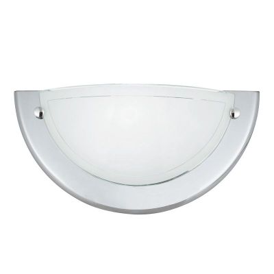 Glas vägglampa krom, Angely