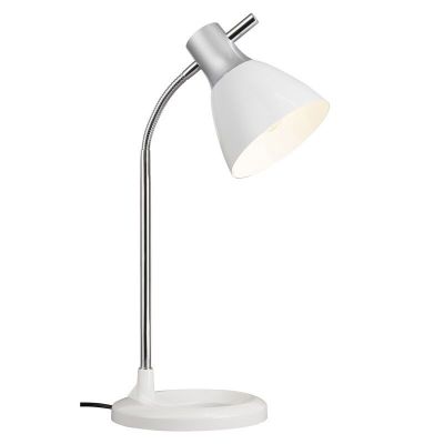 Design skrivbordslampa vit, Liberty, med brytare