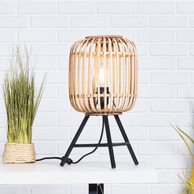 Industri bordslampa brun, Brain, med brytare