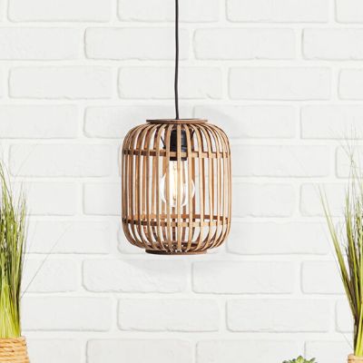 Trä fönsterlampa brun, Brain