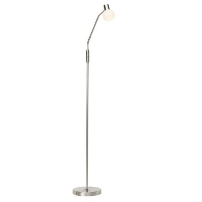 Metall golvlampa krom, Jaydah, med brytare