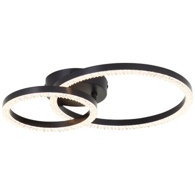 Design taklampa svart, Maladon, 22W, 3000K LED