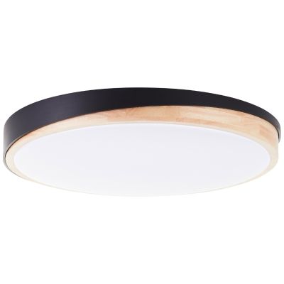 Modern taklampa svart, Marloes, 36W, 3000K-4000K-6500K LED, met fjärrkontroll