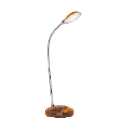 Plast skrivbordslampa orange, Marenthe, 2W, 6000K LED, med brytare