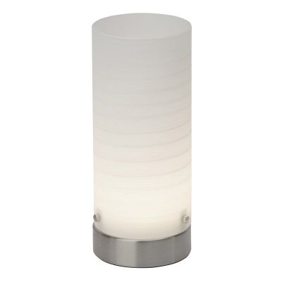 Glas bordslampa vit, Mexi, 3W, 3000K LED, med brytare