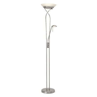 Modern läslampa golv krom, Joann, 18W, 3000K LED, med brytare