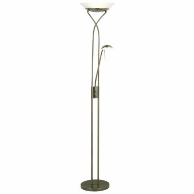 Modern läslampa golv mässing, Joann, 18W, 3000K LED, med brytare