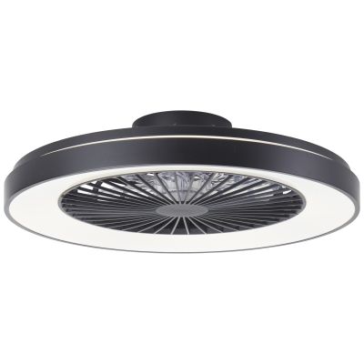 Modern takfläkt svart, Mazzaro, 48W, RGBW LED, met fjärrkontroll