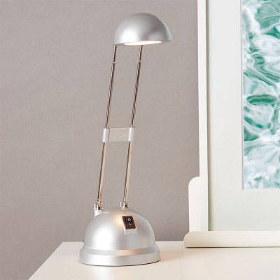 Modern skrivbordslampa grå, Louna, 6W, 2700K LED, med brytare