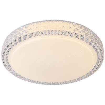 Design plafond vit, Baki, 60W, justerbar ljusfärg LED, met fjärrkontroll