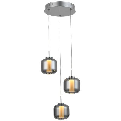 Design fönsterlampa krom, Emmely, 17W, 3000K LED