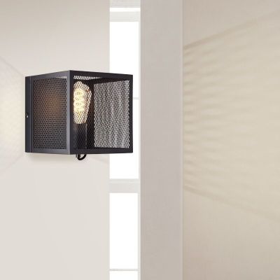 Industri vägglampa svart, Esperanza