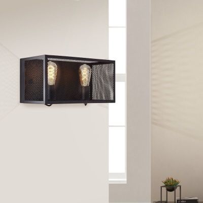 Industri vägglampa svart, Esperanza
