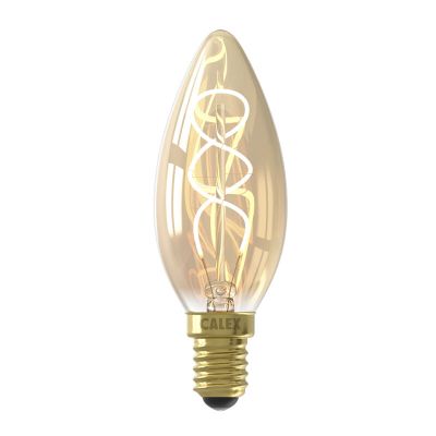 Dimbar Calex E14 kronljuslampa LED bärnstensfärgad, 2,5W, 2100K