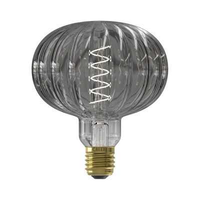 Dimbar Calex E27 filamentlampa Metz, grå, 4W, 2000K