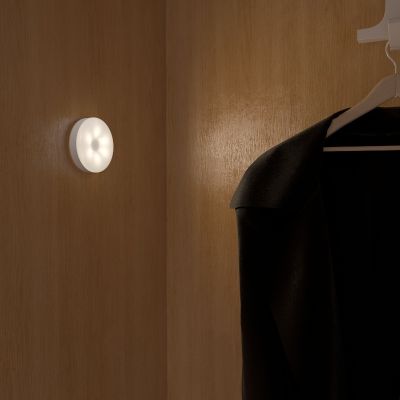 Uppladdningsbar vit platt spot Meint, 0,85W, 2700K