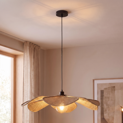 Rustik fönsterlampa beige, Vere