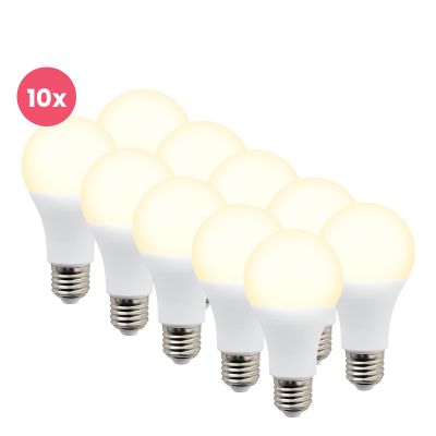 10-pack Lagiba E27 LED lampa Bradley, 12W, 3000K