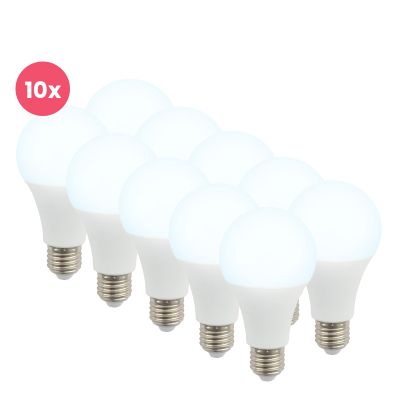 10-pack Lagiba E27 LED lampa Bradley, 15W, 6500K