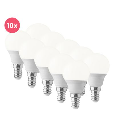 10-pack E14 LED lampa Lasco, P45, 3W, 3000K