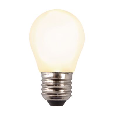 Dimbar Olucia E27 LED lampa, P45, 3w, Vitt glas, 2700k