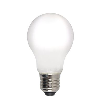 Dimbar Olucia E27 LED lampa, A60, 5w, Vitt glas, 4000k