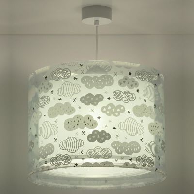 Grön fönsterlampa barn plast, Clouds